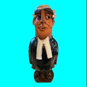 Vtg Chelsea Pottery English Barrister Judge Lawyer Handmade Figure Original 7”